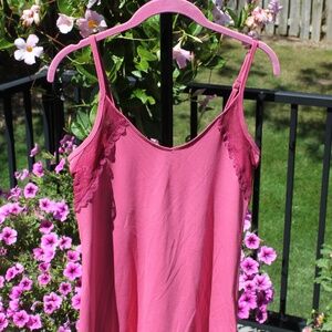 Lole Vatsala Tank Top with Lace White by Lole Special Edition Size Medium Pink